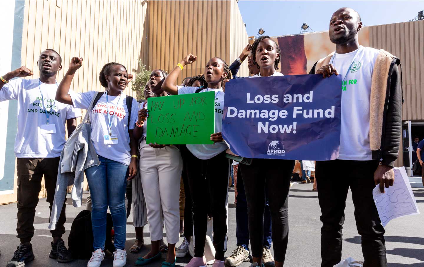Young activists demand a Loss and Damage Fund to compensate developing countries for the impacts of climate change