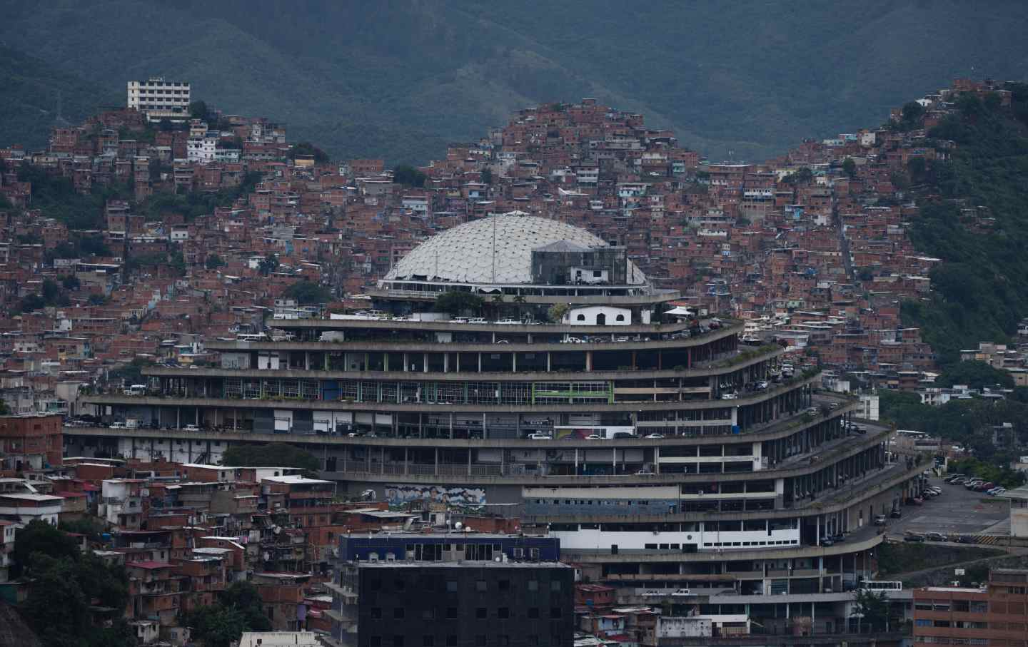 Venezuela's National Intelligence Service headquarters in Caracas, Venezuela.