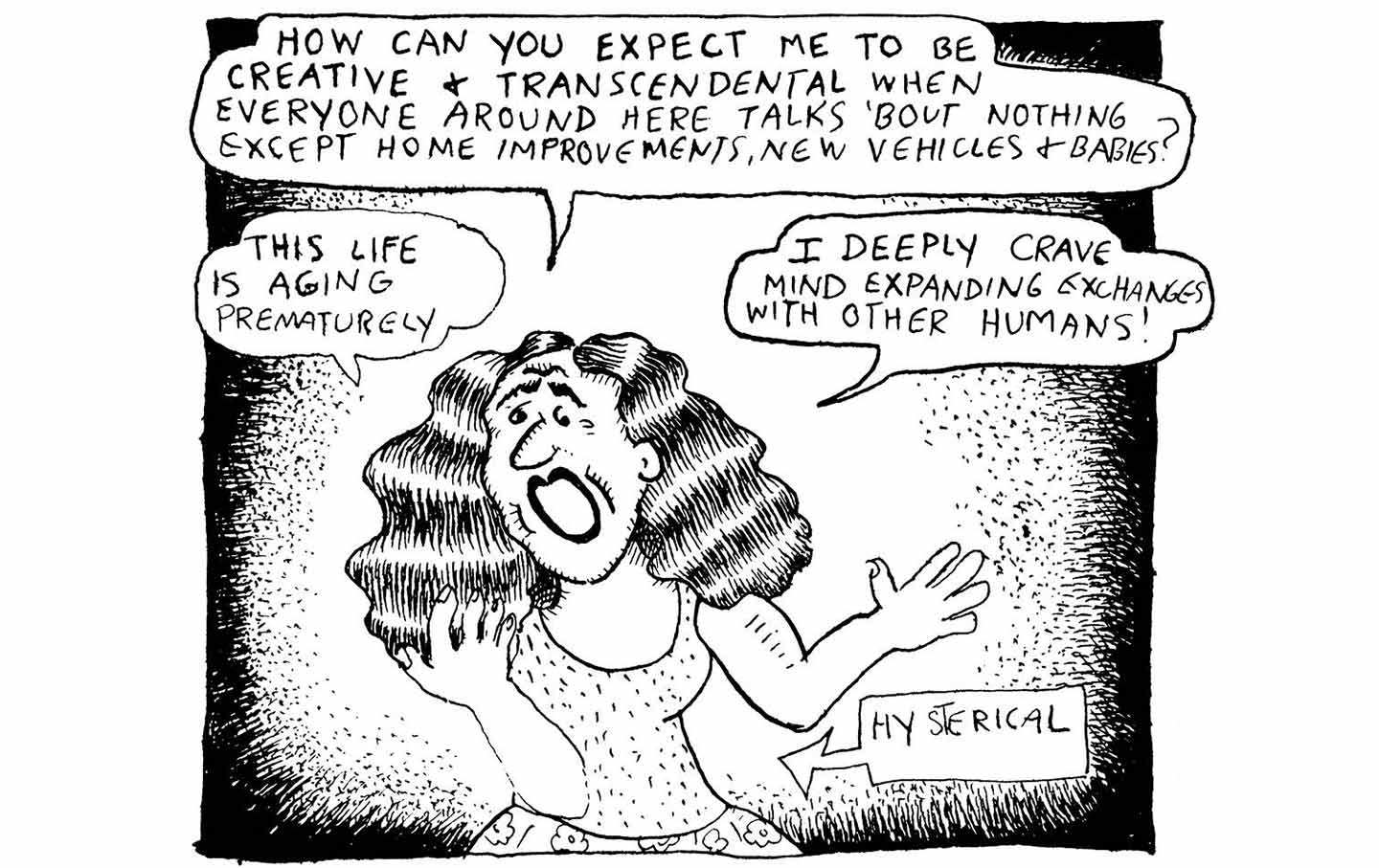 A panel from Love That Bunch, by Aline Kominsky-Crumb