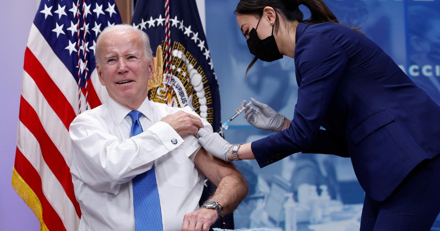 Biden receives Covid booster shot