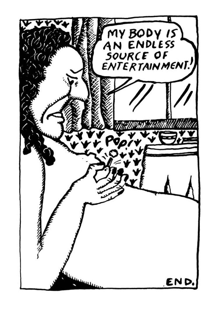 A panel from Love That Bunch, by Aline Kominsky-Crumb.