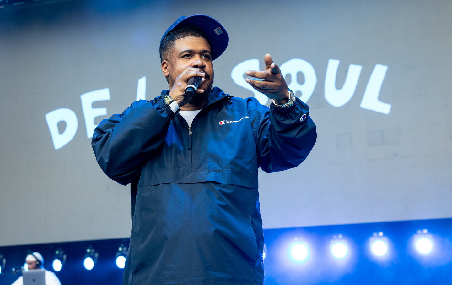 Trugoy of De La Soul performs at Shoreline Amphitheatre