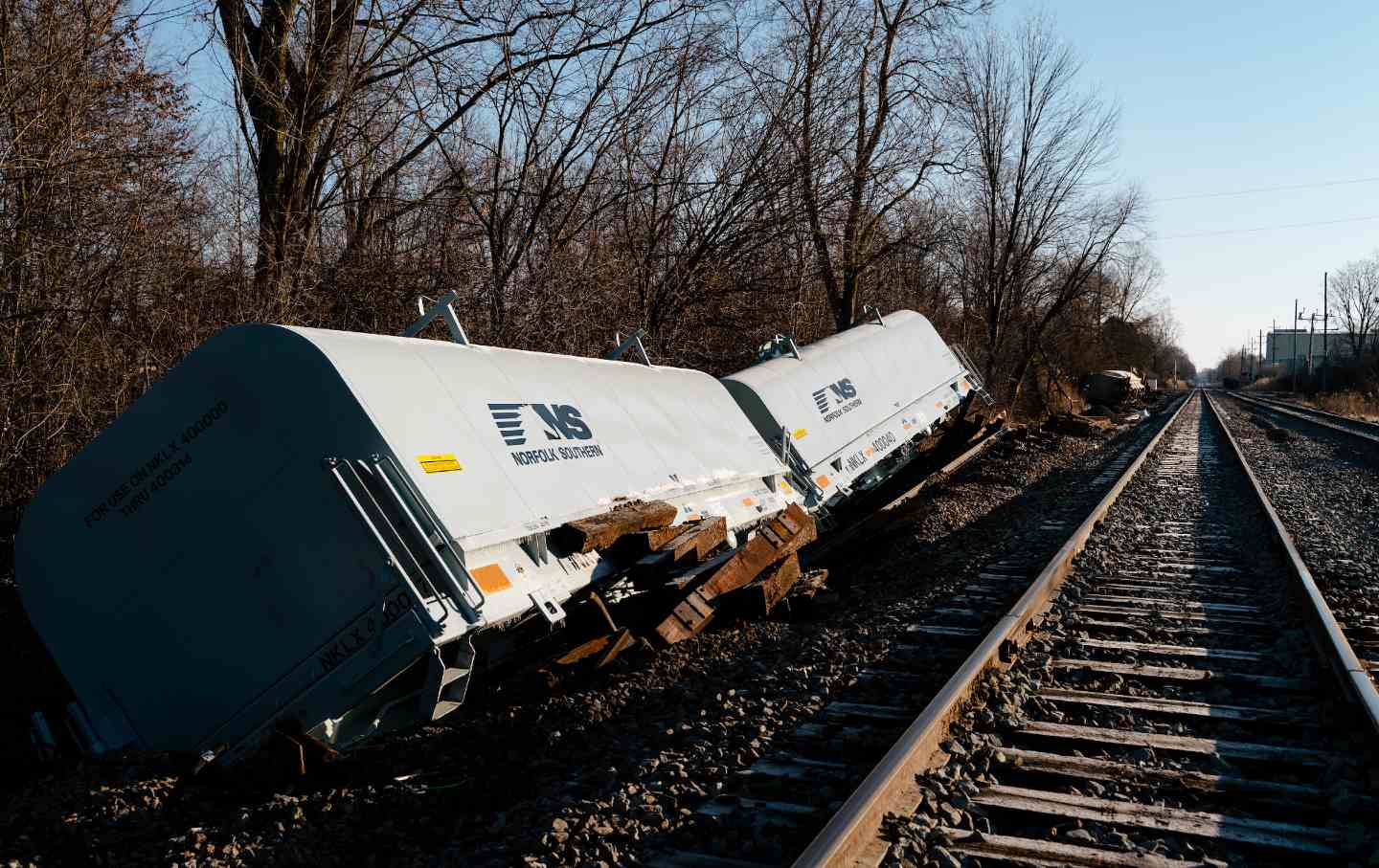 A Norfolk Southern Train derails
