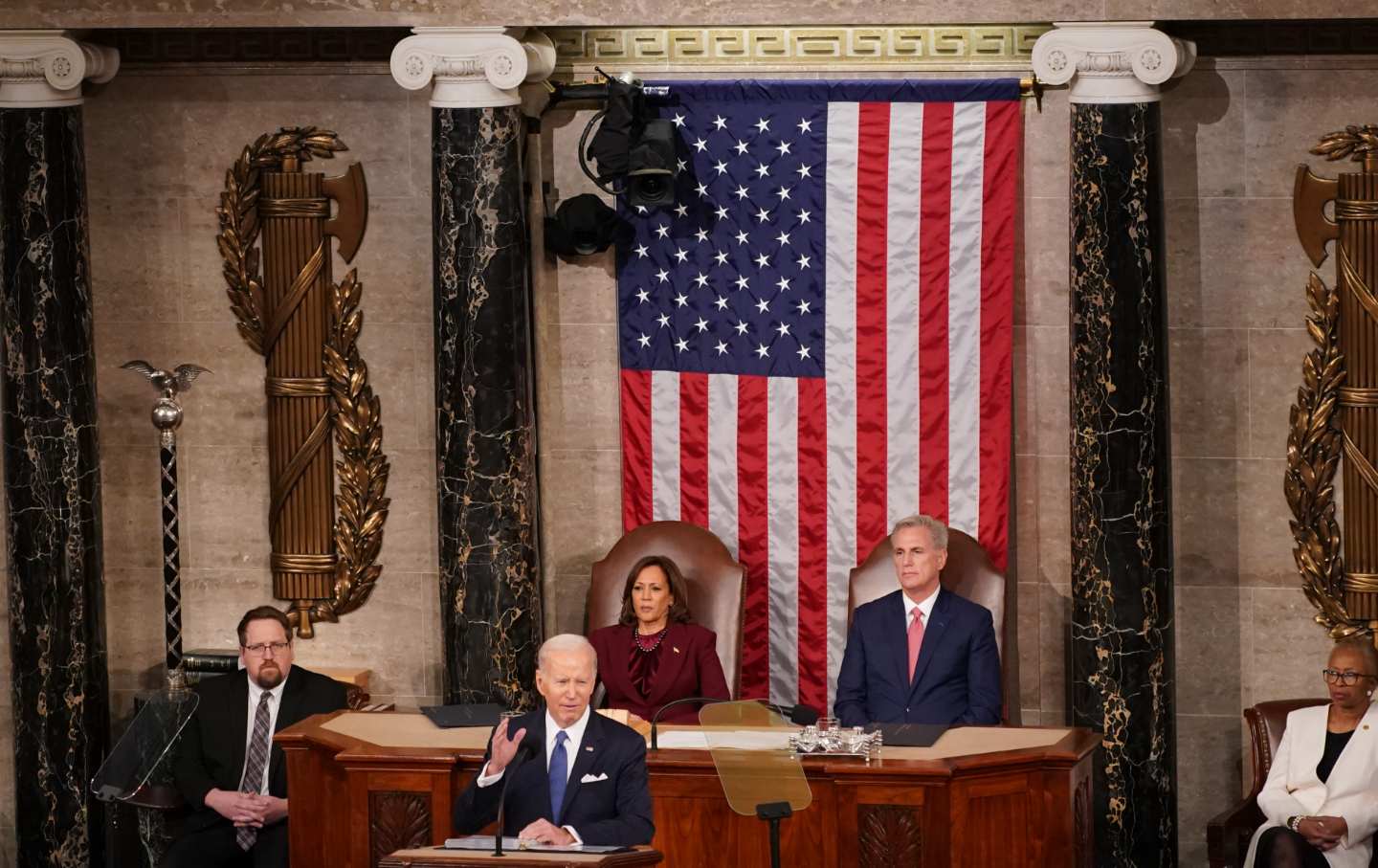 Joe Biden delivering the State of the Union