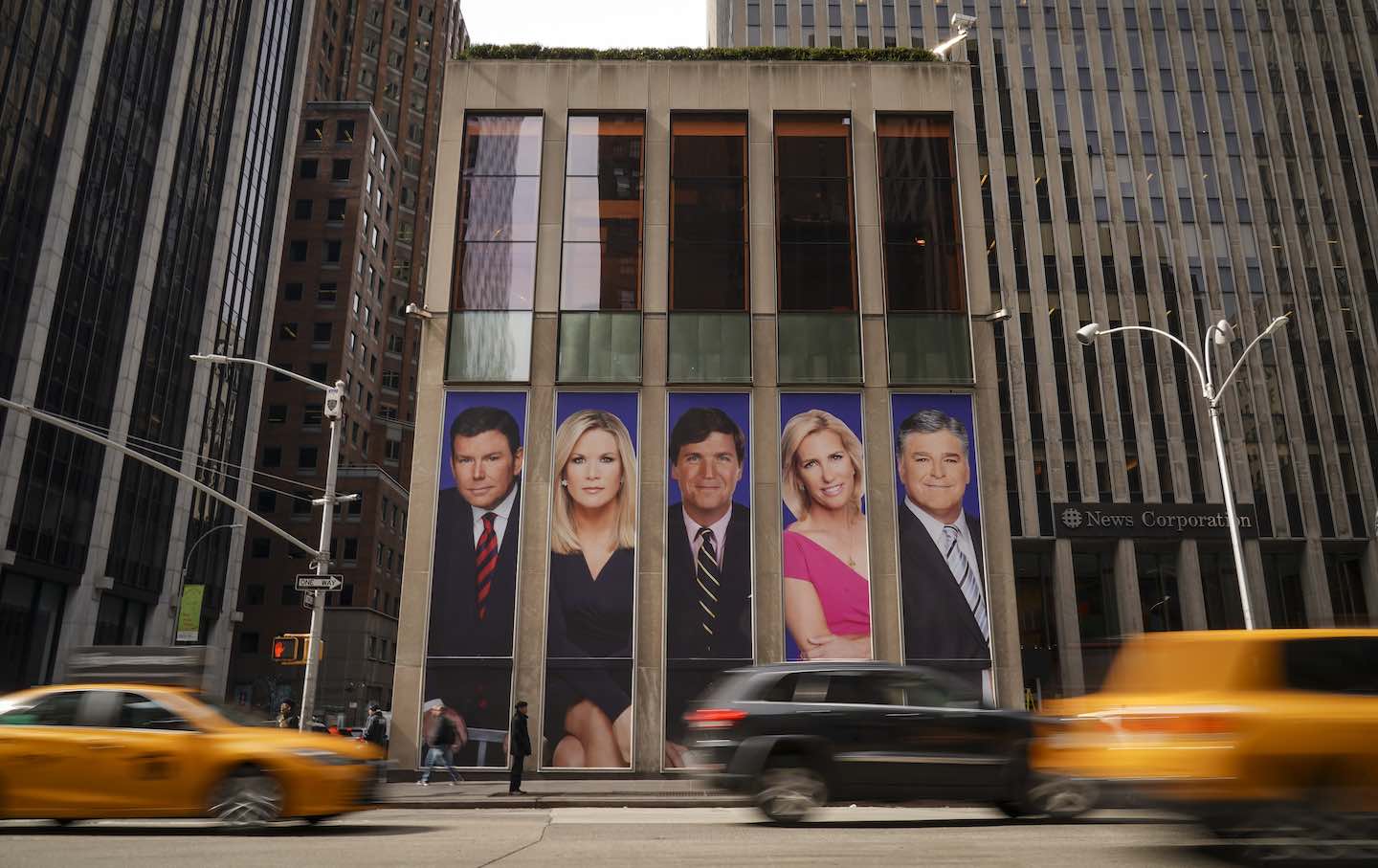 The front of the News Corporation building in New York City