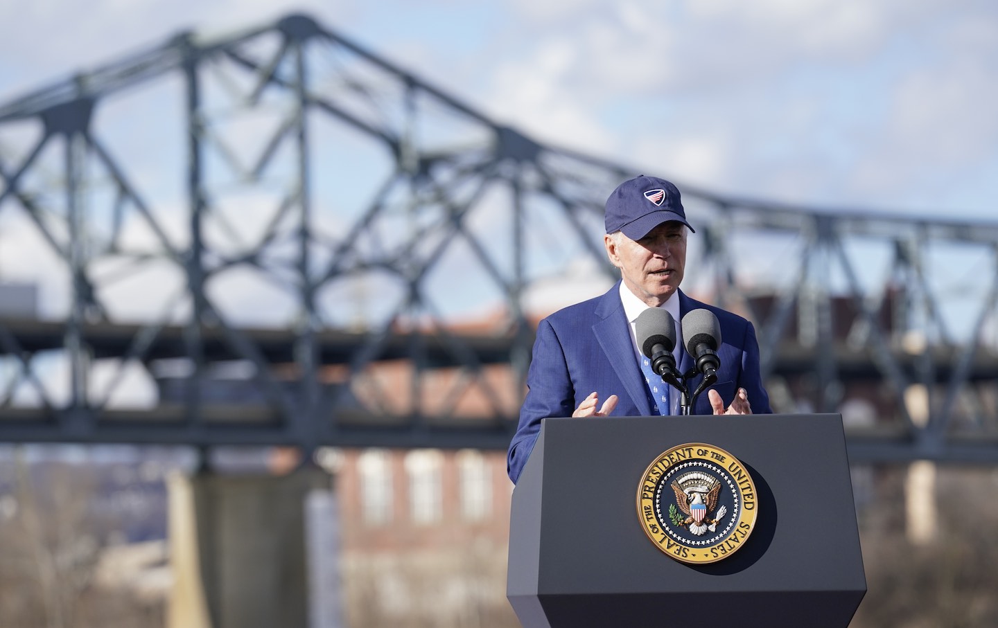 US President Joe Biden speaks