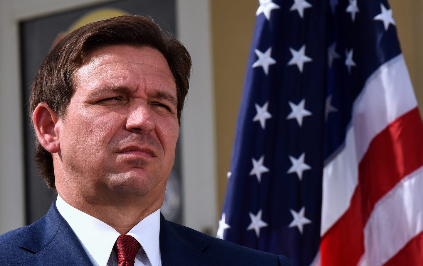 Florida Goveror Ron DeSantis during a press conference