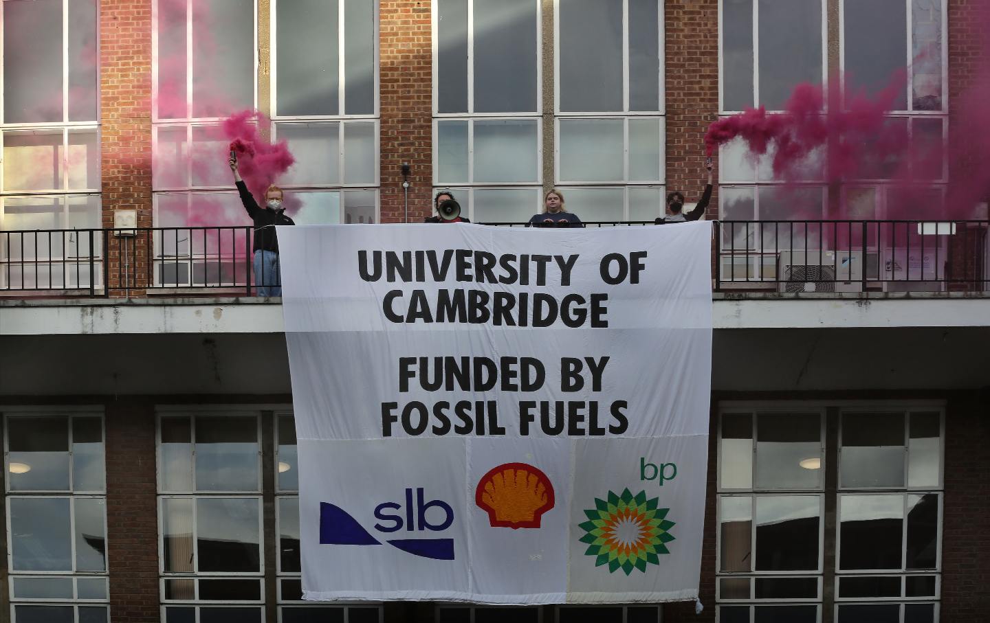 Fossil fuel donations university protest