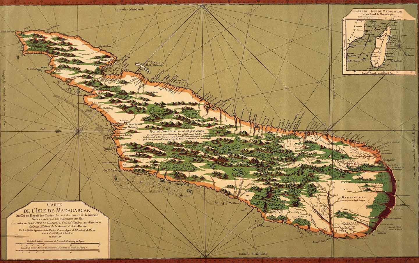 18th-century map of Madagasca