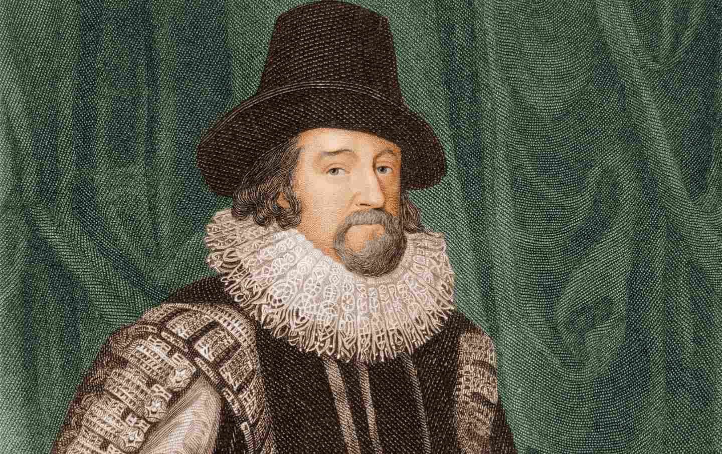 Colored engraving of Sir Francis Bacon, a British philosopher, scientist, statesman, and author. (Stock Montage / Getty Images)  By signing up, you co