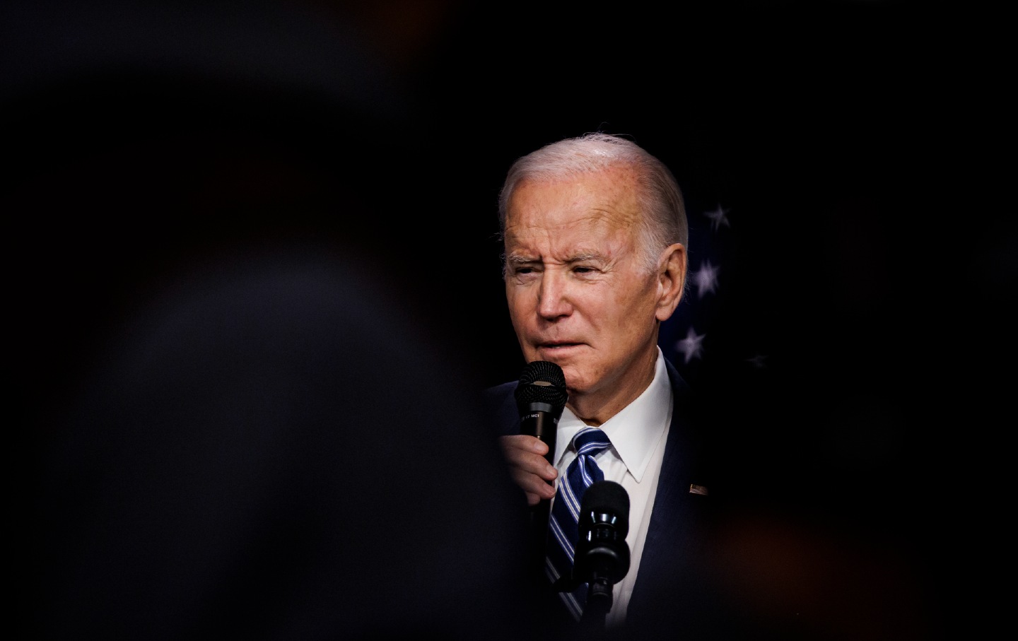 US President Joe Biden speaks to the Democratic National Committee at an event in Washington, D.C., on November 10, 2022.