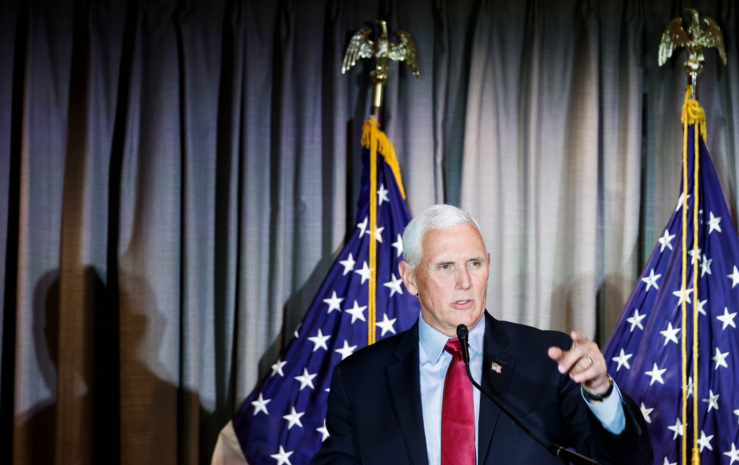 Former vice president Mike Pence at the Library of Congress