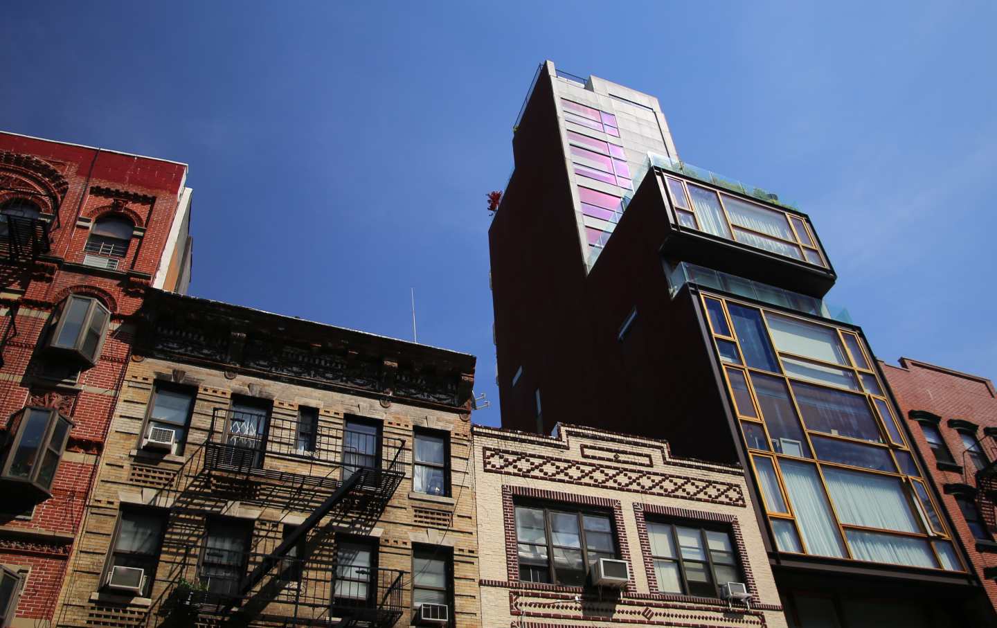 The color of money: A new luxury condominium building on Orchard Street on the Lower East Side of New York.