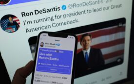The live Twitter talk with Elon Musk as Ron DeSantis announces his 2024 presidential run on his Twitter page.