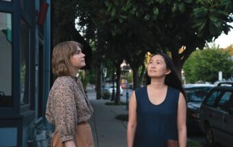 Michelle Williams and Hong Chau in “Showing Up.”