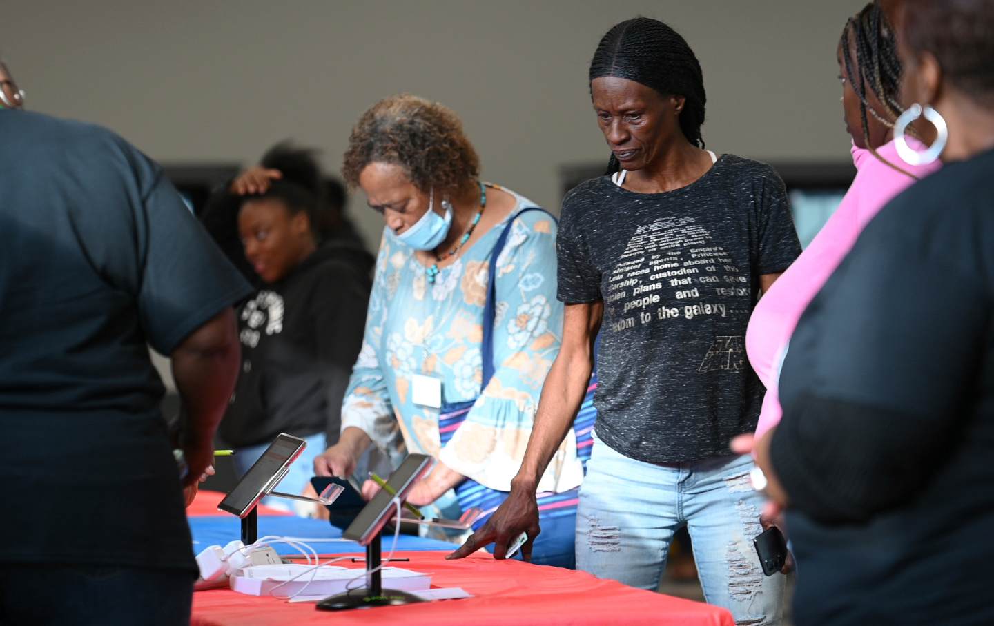 Voters cast ballots on election day in Atlanta, Ga., on November 8, 2022.
