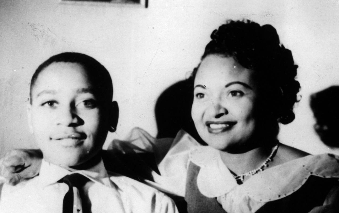 Emmett Louis Till, 14, with his mother, Mamie Till-Mobley, at home in Chicago. (Chicago Tribune file photo/Tribune News Service via Getty Images)