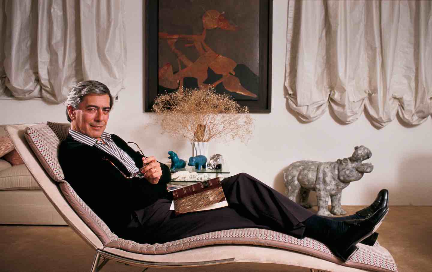 Mario Vargas Llosa, London, 1986.