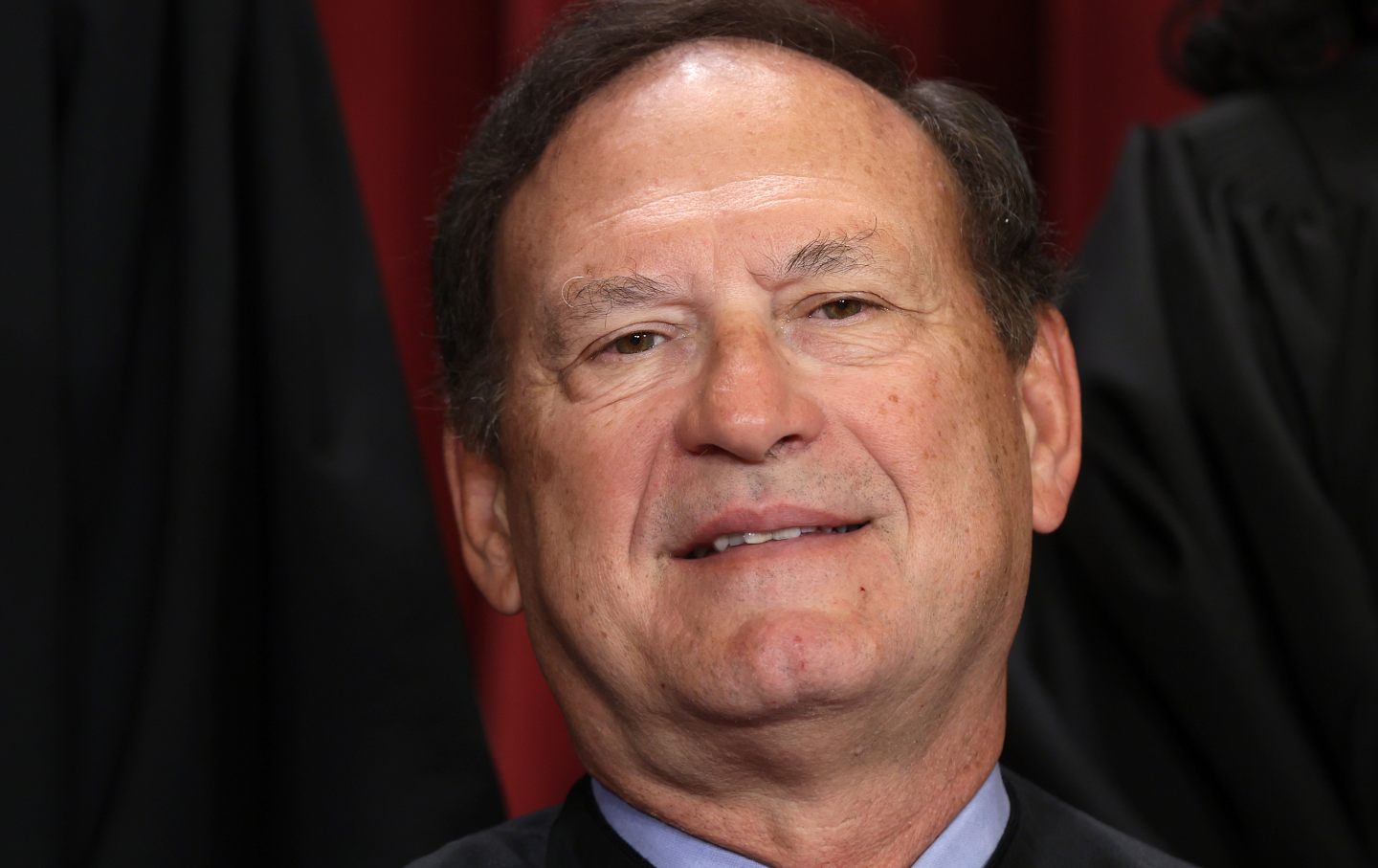 WASHINGTON, DC - OCTOBER 07: United States Supreme Court Associate Justice Samuel Alito poses for an official portrait at the East Conference Room of the Supreme Court building on October 7, 2022 in Washington, DC. The Supreme Court has begun a new term after Associate Justice Ketanji Brown Jackson was officially added to the bench in September.