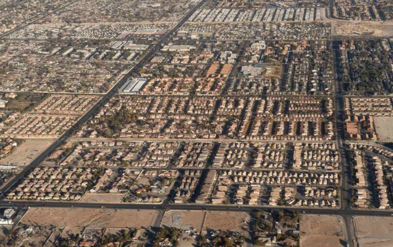 Urban sprawl, Las Vegas, Nev.