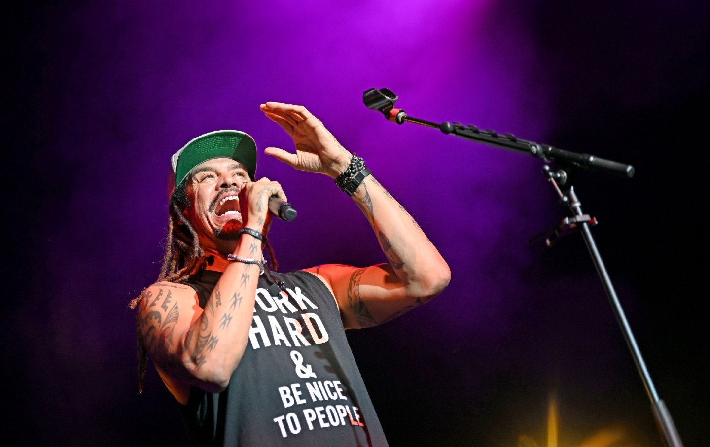 Michael Franti of Michael Franti & Spearhead performs