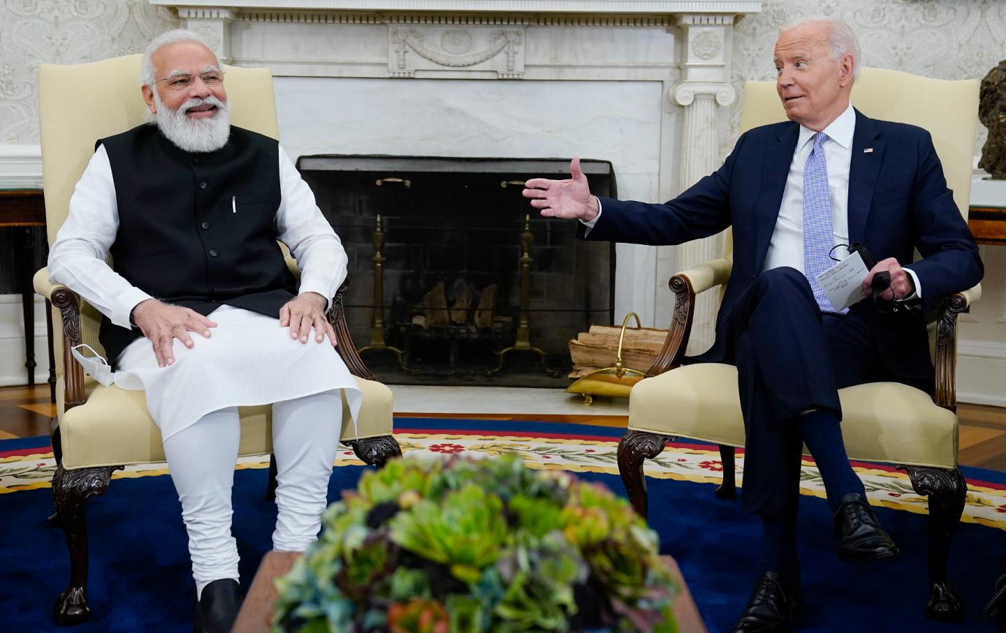 Joe Biden and Narendra Modi