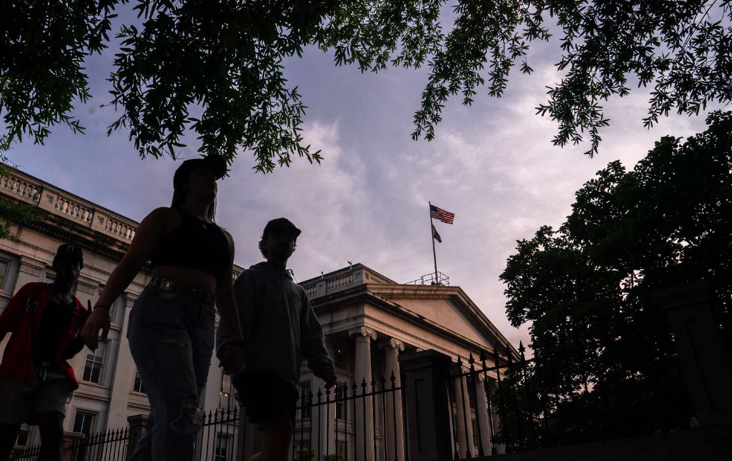 Front of US Treasury Building