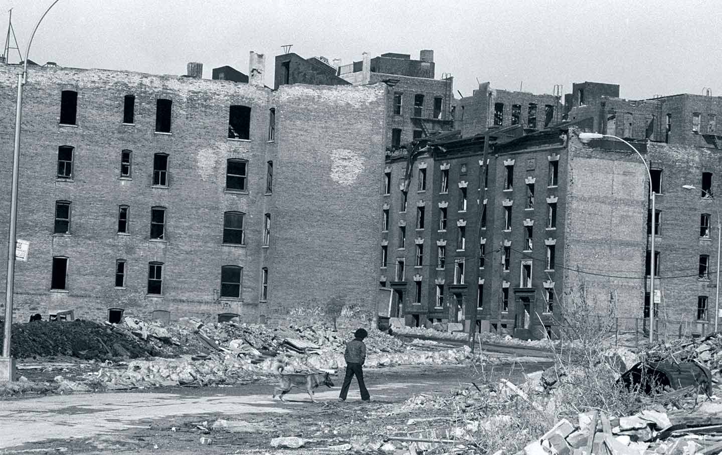 Abandoned buildings in The Bronx.