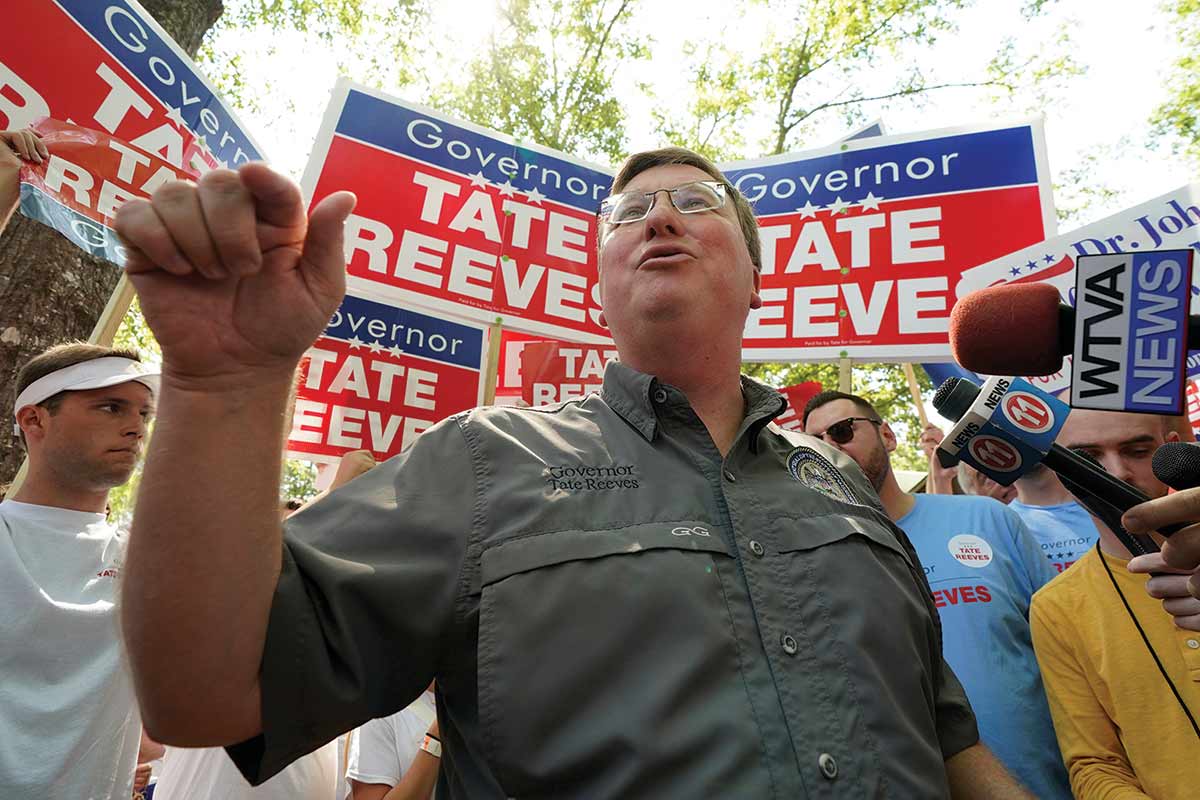 Incumbent Governor Tate Reeves