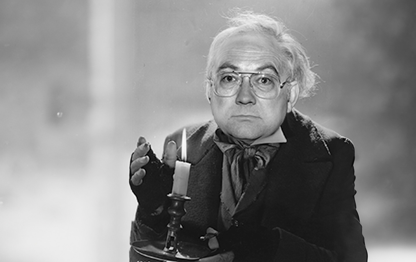 Former Senator Phil Gramm (R-Tex.) as his hero, Ebenezer Scrooge.