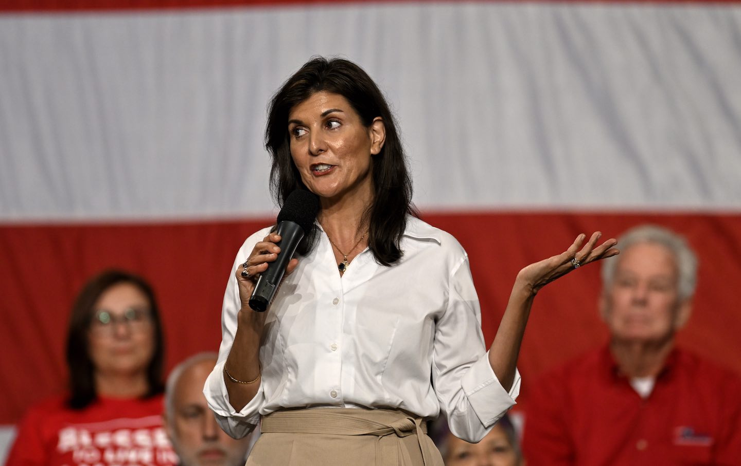 Republican presidential candidate Nikki Haley.