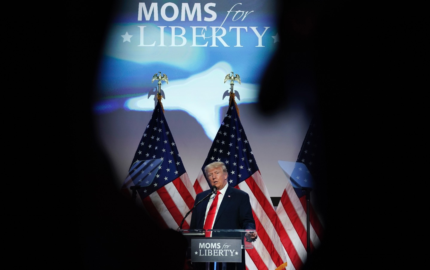 Trump speaking at book banning, anti-trans, 'parental values' moms for liberty conference