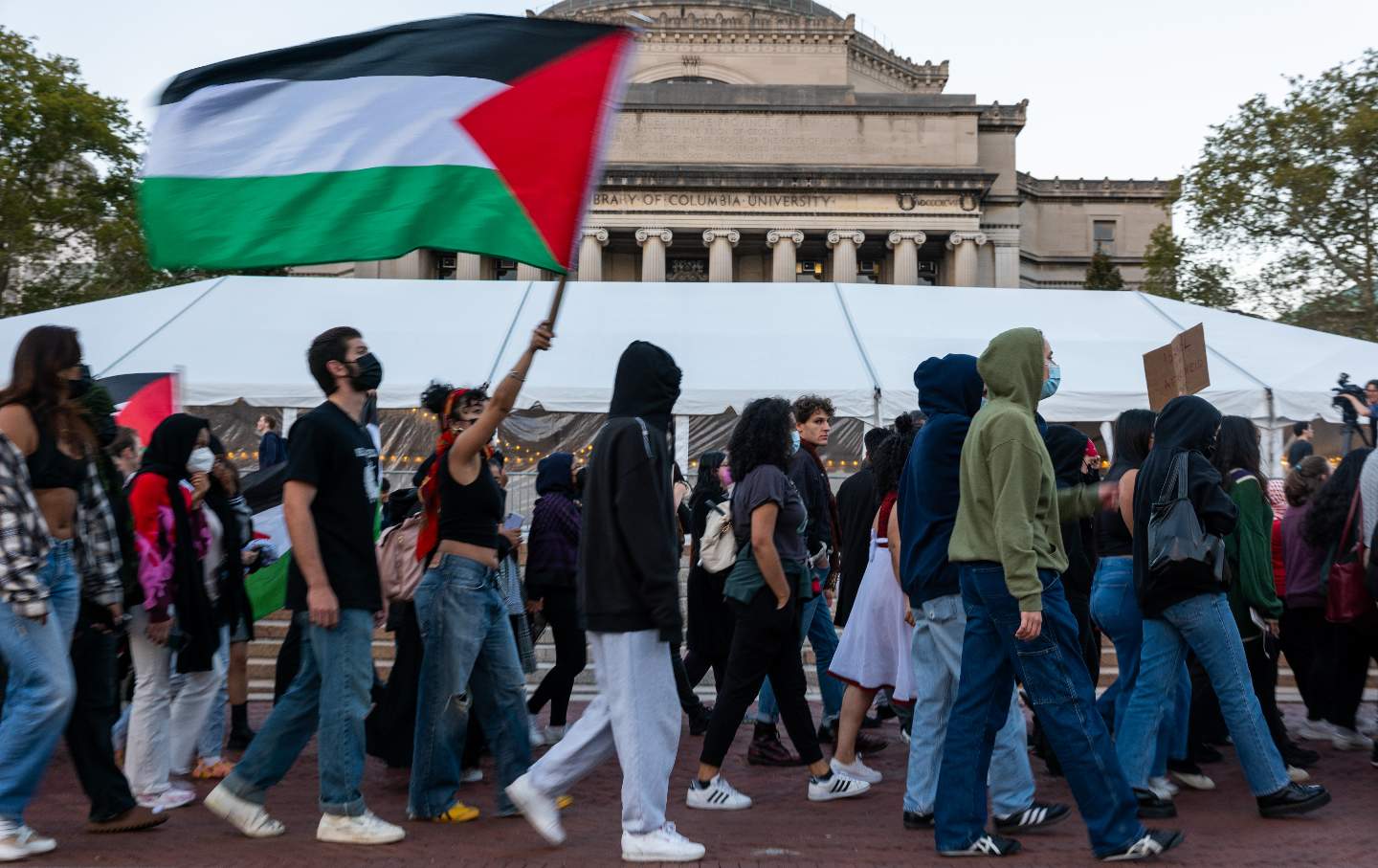 Student Palestinian Group Holds Rally At Columbia University