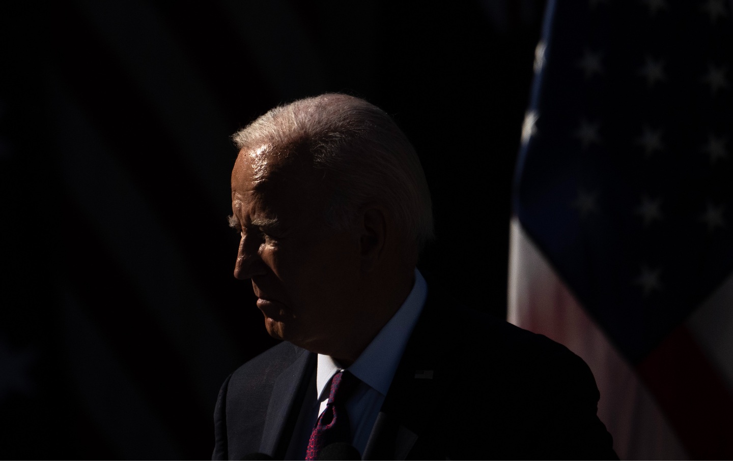 Joe Biden during a press conference with Australian Prime Minister Anthony Albanese in the Rose Garden at the White House on October 25, 2023.