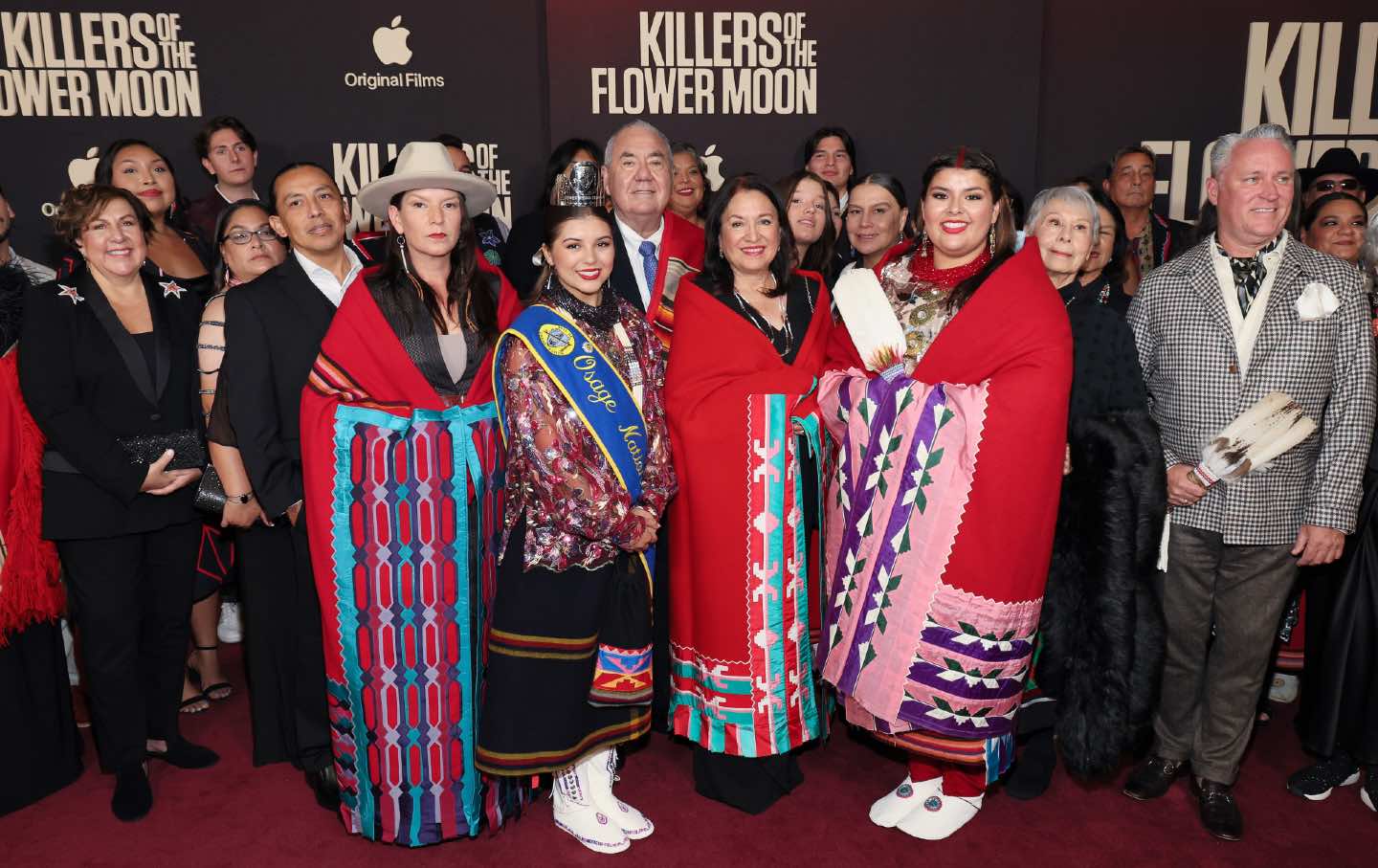 Osage folks on the red carpet NY premiere of Scorsese's Killers of the Flower Moon