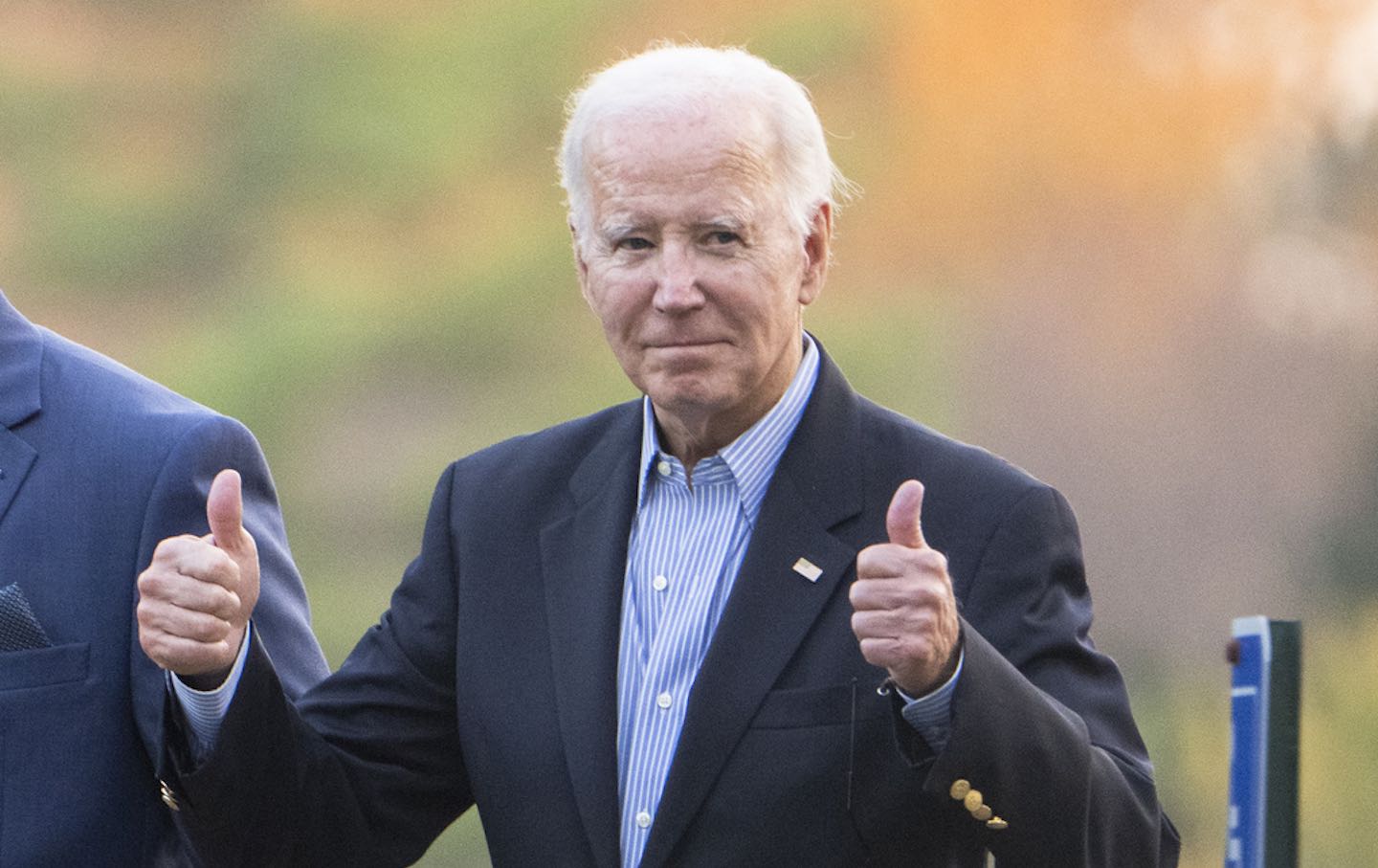 President Joe Biden leaves St. Joseph on the Brandywine Catholic Church in Wilmington, Del., Saturday, October 28, 2023.