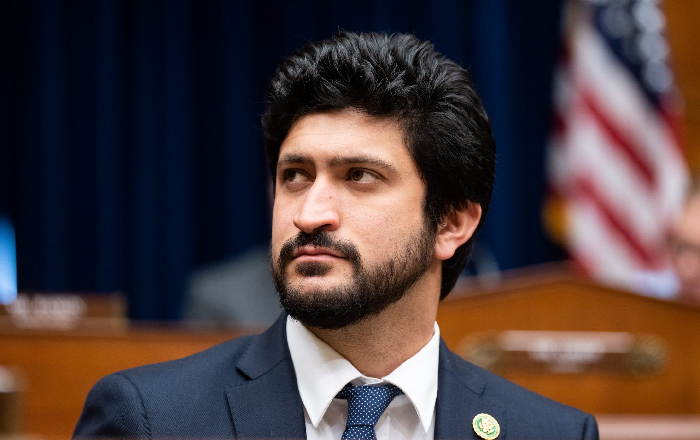 Representative Greg Casar, D-Texas, participates in the House Oversight and Accountability Committee organizing meeting in the Rayburn House Office Building on Tuesday, January 31, 2023.