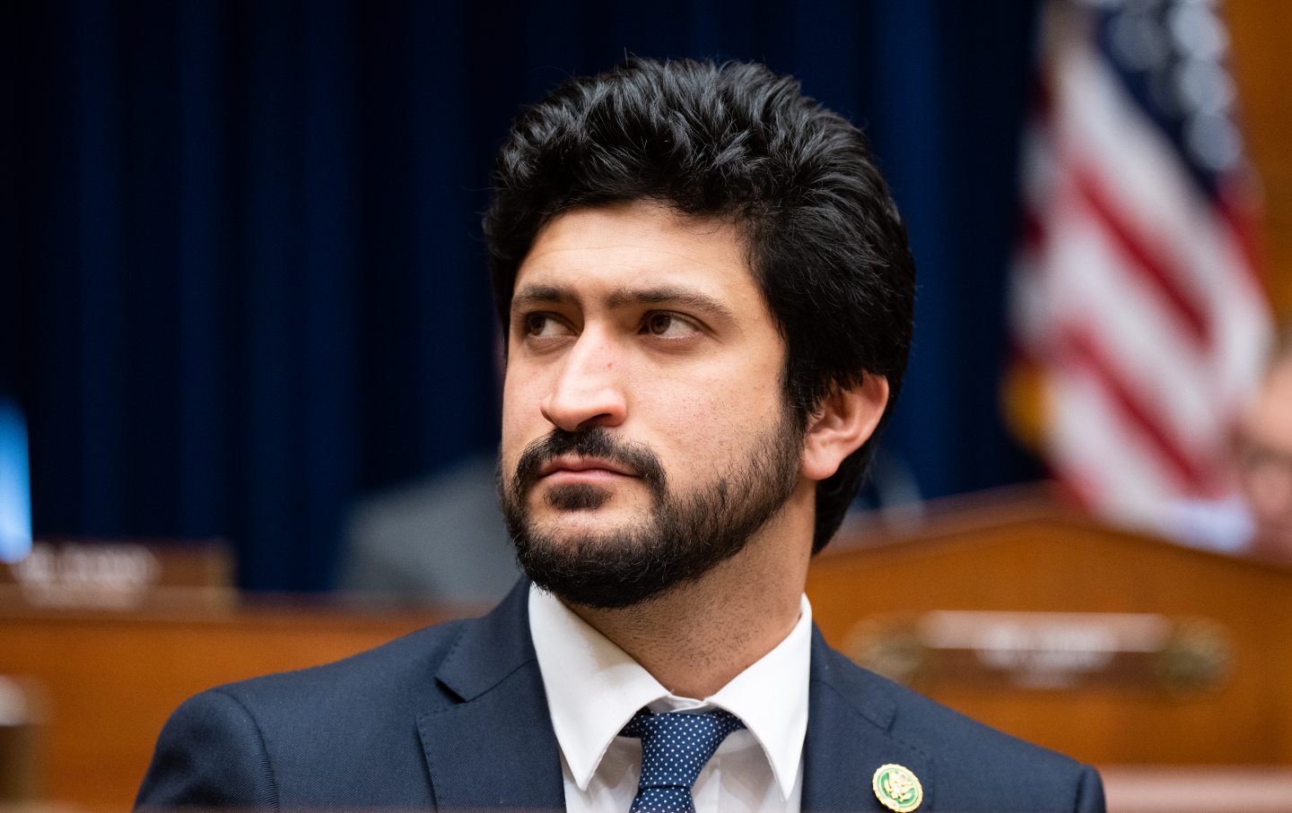 Representative Greg Casar (D-Tex.) participates in the House Oversight and Accountability Committee organizing meeting in the Rayburn House Office Building on Tuesday, January 31, 2023.