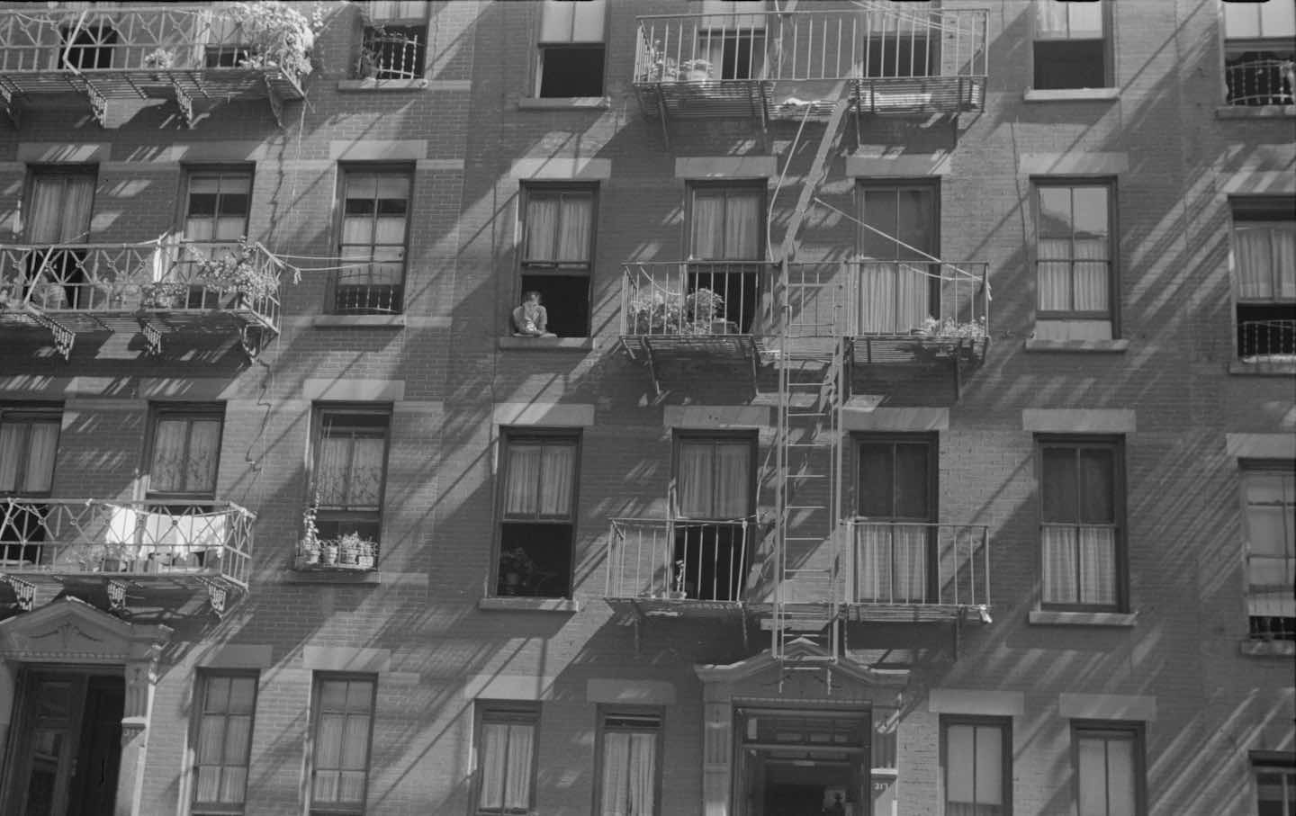 A New York City apartment building.