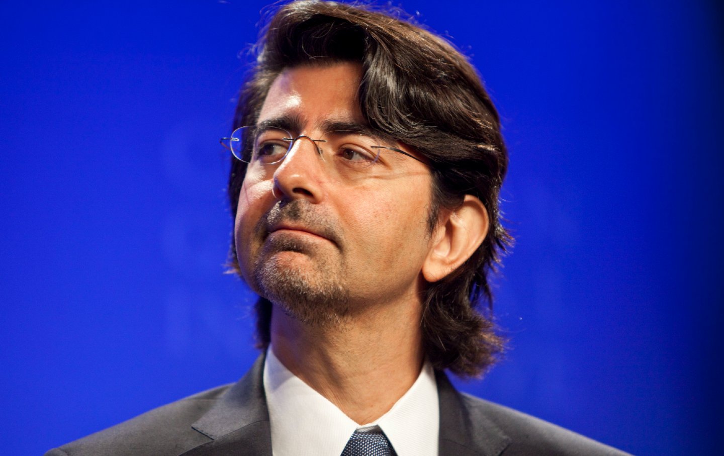 Pierre Omidyar, the chairman and founder of eBay, looks on during the final session of the annual Clinton Global Initiative meeting in New York, on September 23, 2010.