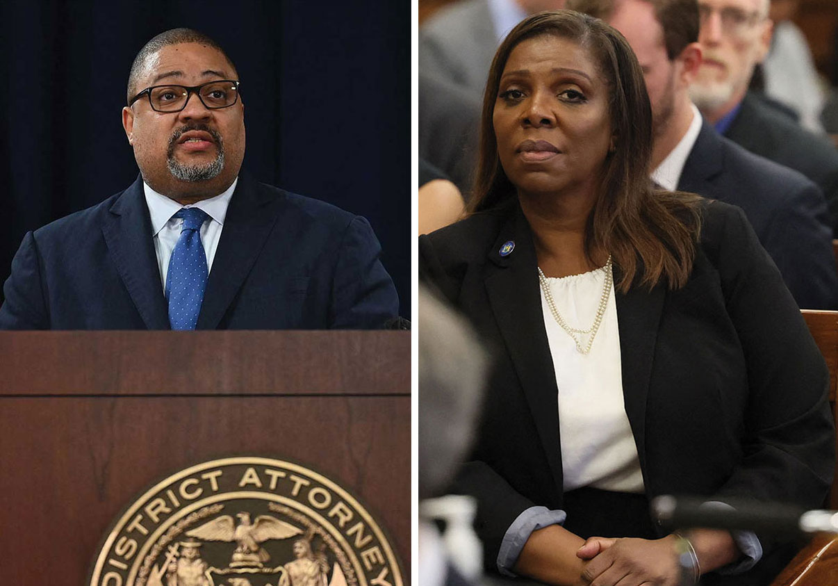 Manhattan District Attorney Alvin Bragg and New York Attorney General Leticia James have both brought criminal charges against the Trump Organization.