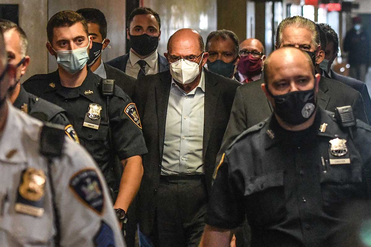 Allen Weisselberg enters a courtroom in the criminal court in New York in July 2021.