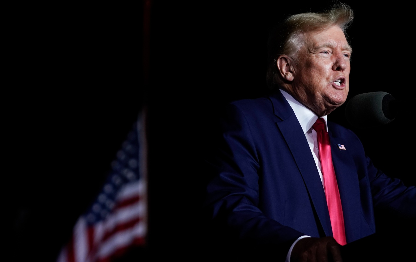 Donald Trump at a rally in Waukesha, Wis., on August 5, 2022.