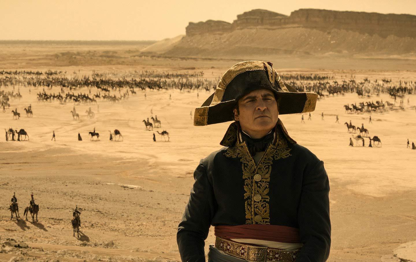 Joaquin Phoenix in “Napoleon.”