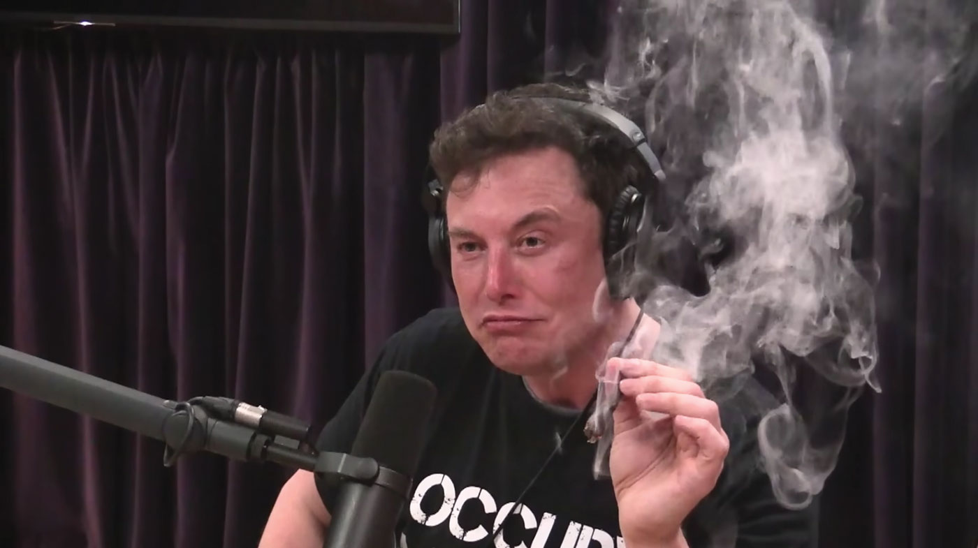 Elon Musk lights up on Joe Rogan’s podcast.