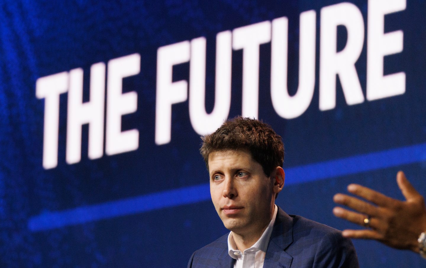 Sam Altman, chief executive officer of OpenAI, at the Hope Global Forums annual meeting in Atlanta, Ga., on Monday, December 11, 2023.