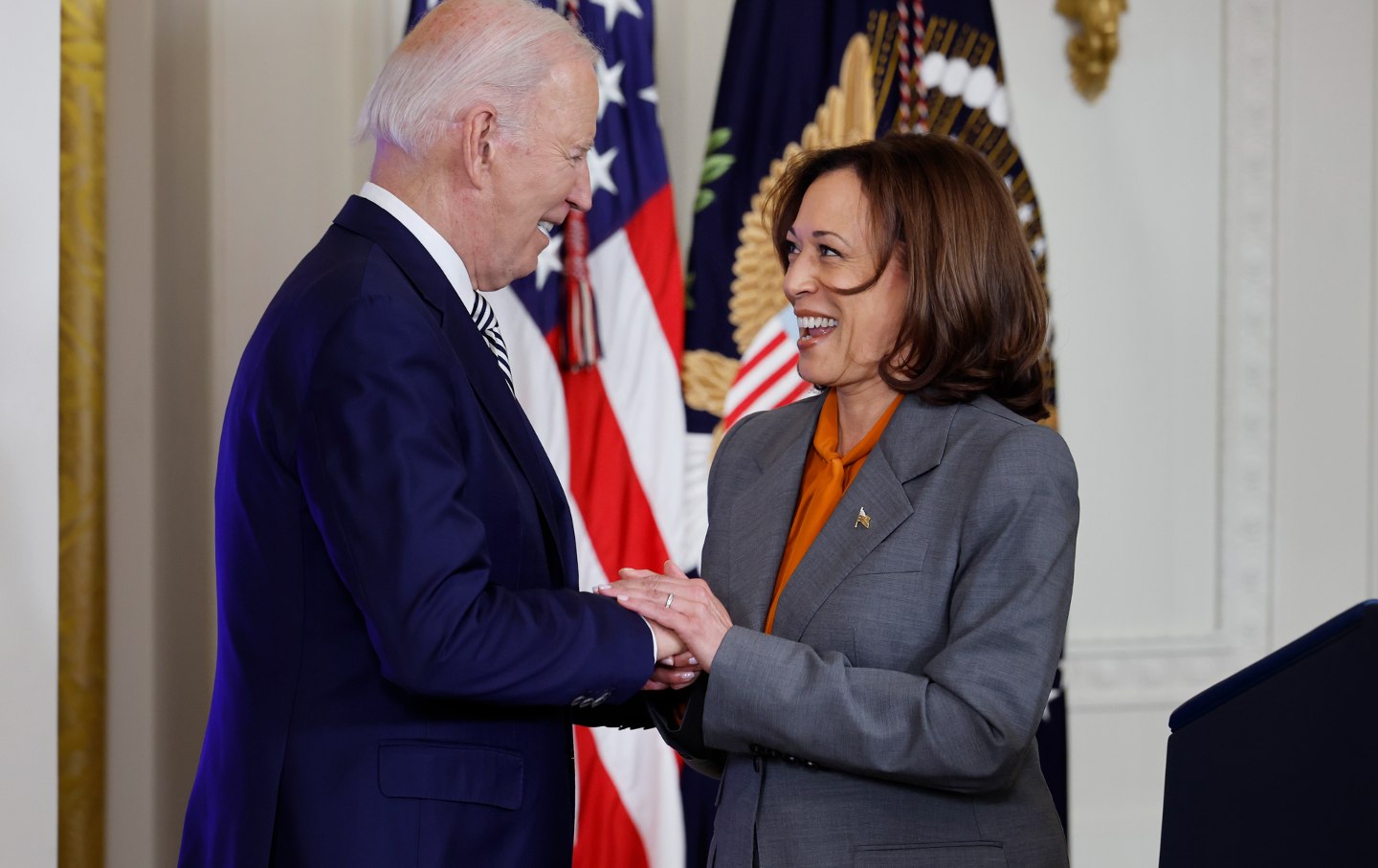 The rules, not the rulers: President Biden and Vice President Kamala Harris at the White House in October.