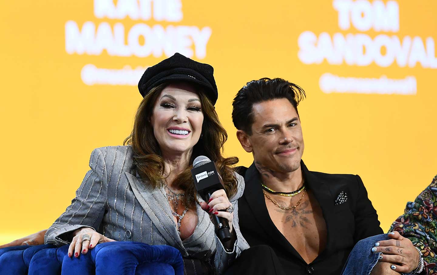 Lisa Vanderpump and Tom Sandoval, of “Vanderpump Rules,” at Bravocon in Las Vegas, Nev., 2023.