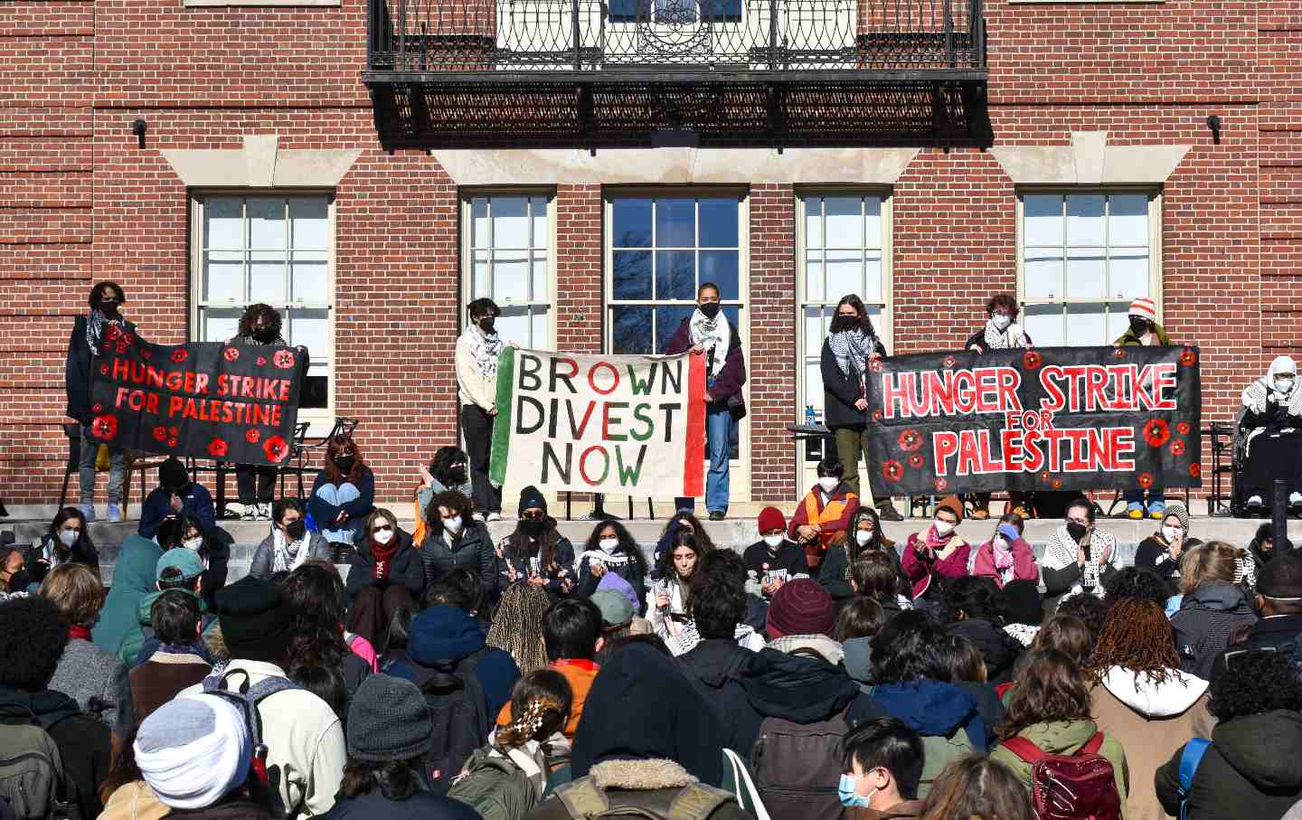 Pro-Palestine rally at Brown University