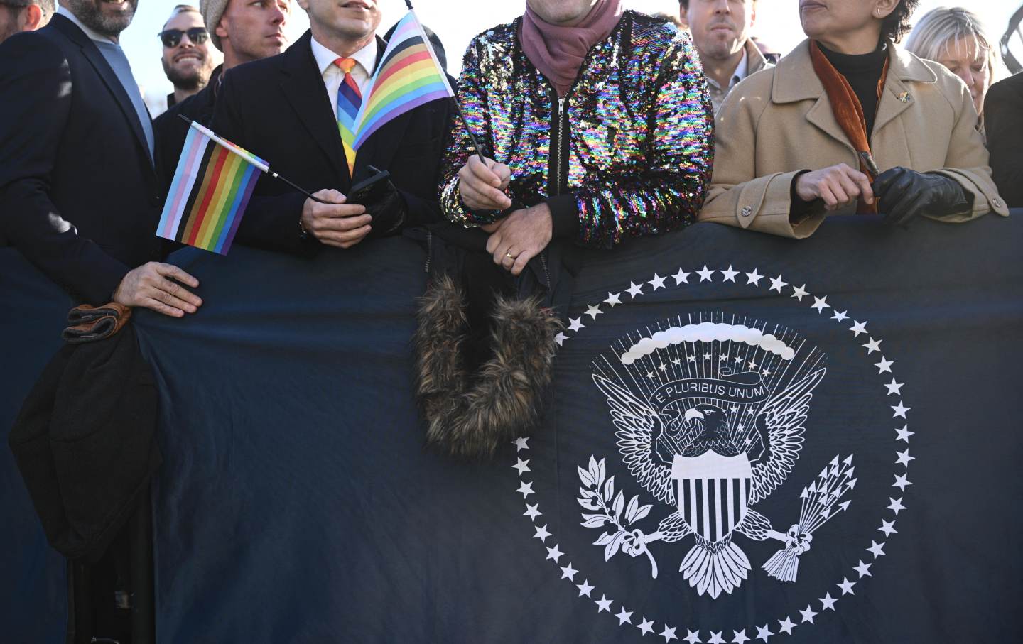 People attend a signing ceremony for the Respect for Marriage Act at the White House